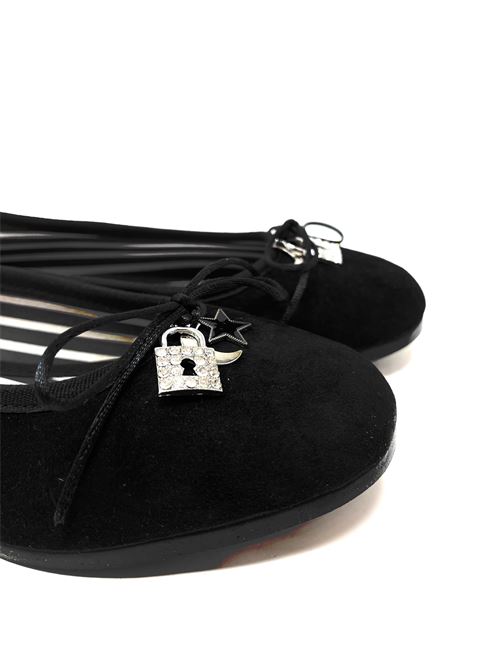 Ballerina donna con accessorio IL LACCIO | VP108CAMOSCIONERO